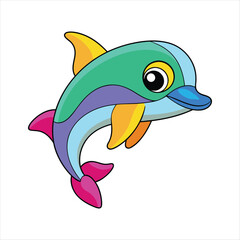 dolphin , dolphin vector,  icon vector illustration, dolphin silhouette of a dolphin isolated on a white background, eps, png, svg,  vector