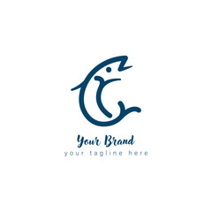 Fototapeta premium Fish logo vector template