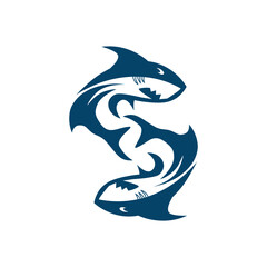 Fish logo vector template