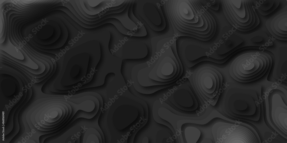 Poster abstract grey paper cut background design .abstract vector seamless pattern with shadows trendy mult