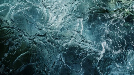 Fototapeta premium Surface clear water overlay top view background illustration generated by ai