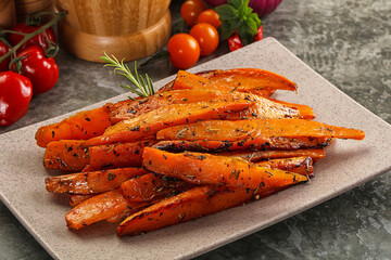 Baked batat with with spices