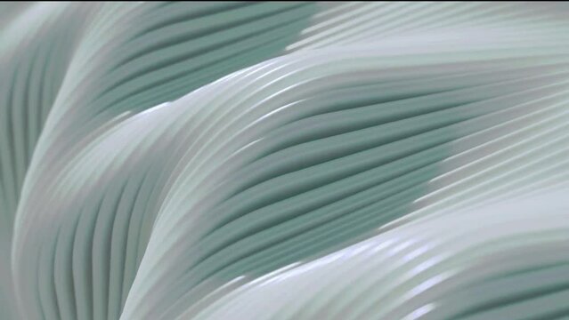 Animated background video of white waves moving in curves