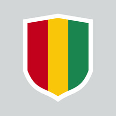 Guinea Flag Shield Shape Frame