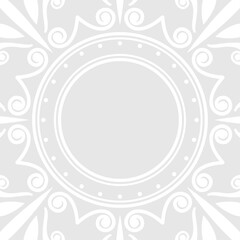 Background pattern with ethnic floral ornament