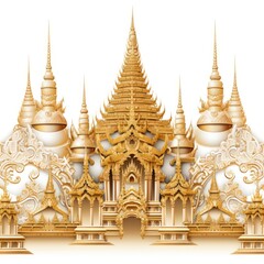 Fototapeta premium Thai Traditional Art - Ornate patterns and motifs Thailand