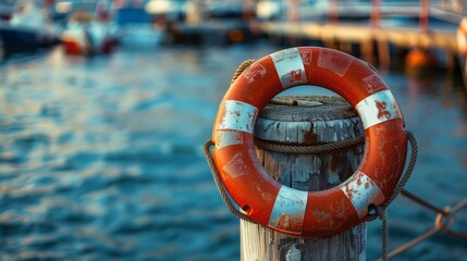 Background illustration of a bustling harbor, with ships and cranes against a vivid seascape, perfect for a maritime-themed event banner.