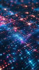 Obraz premium Futuristic digital grid background