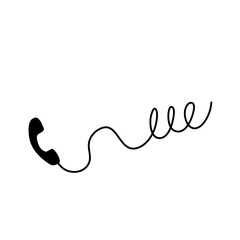 Telephone with cord 