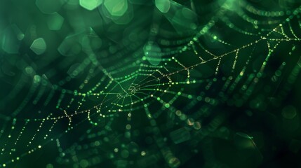 Spider neet web background illustration generated by ai