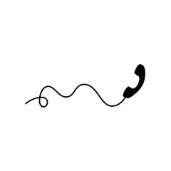 Telephone with cord 