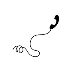 Telephone with cord 