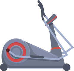 Elliptical cross trainer isolated on a white background, perfect for home workouts