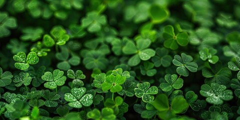 Fototapeta premium green clovers