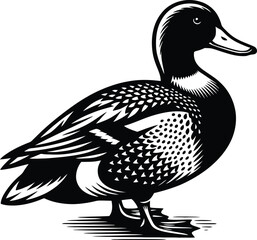 Duck goose silhouette vector png. Vector illustration duck png. transparent background