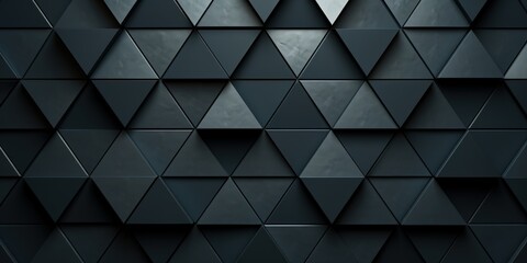 Fototapeta premium Abstract Black Triangular Pattern