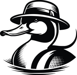 Duck goose silhouette vector png. Vector illustration duck png. transparent background