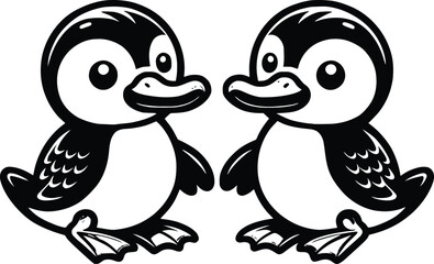 Duck goose silhouette vector png. Vector illustration duck png. transparent background