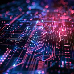 Obraz premium Circuit board background