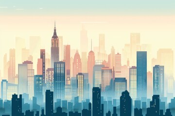 Obraz premium illustration city