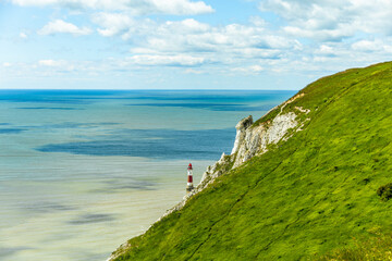 Unterwegs an der Südküste von England zwischen Beachy Head und Birling Gap bei Eastbourne - Sussex - Vereinigtes Königreich