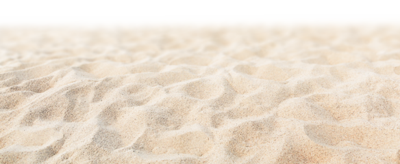 beach sand background, front view, on white isolated background