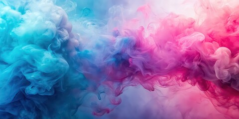 Fototapeta premium Pastel background created with multicolored pink and blue smoke , pastel, background, multicolored, pink, blue, smoke, abstract