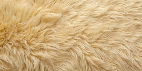 Fototapeta premium Flowing beige fur texture background, soft, fluffy, luxurious, elegant, warm, cozy, seamless, plush, natural, animal, furry