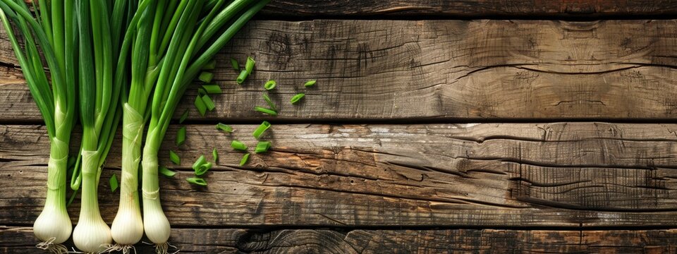 Sweet Garleek on wooden background. gourmet cooking, culinary innovation, sustainable agriculture, experiment, fusion concept. banner
