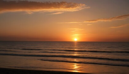 Fototapeta premium Sunset over the Ocean
