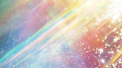 Abstract Background with Rainbow Glare and Bokeh