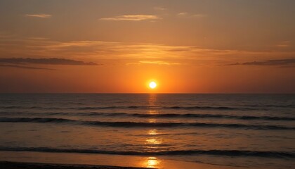 Sunset Over the Ocean