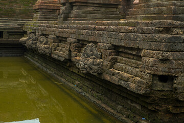 reliefs on the temple walls