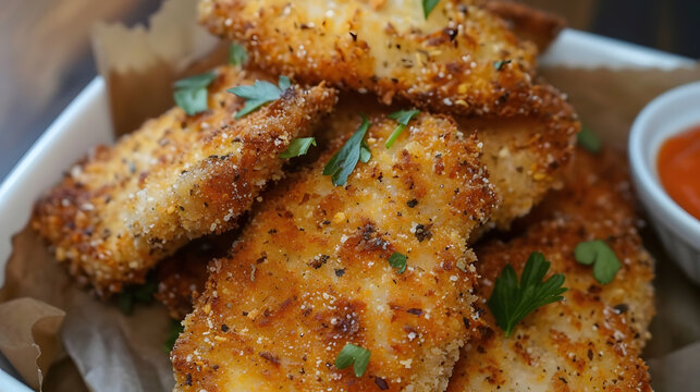 breaded goat chease cooked with an air fryer