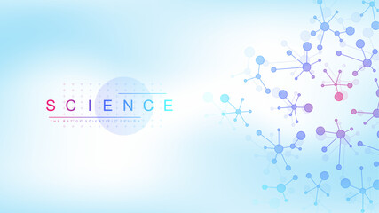 DNA Abstract Background Structure For Science Research and Gene genetic, Healthcare, and Medicine Design. Vector Illustration