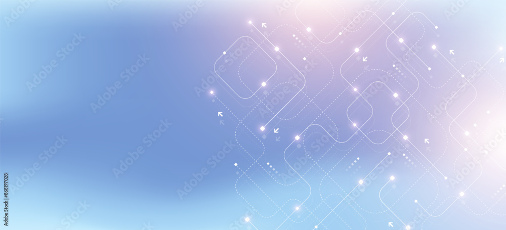 Poster abstract background with technology circuit board texture. modern electronic motherboard texture. en
