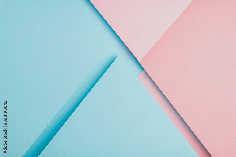 Aufkleber soft pastel background with pink, blue, and green gradient featuring a triangular paper shape for co