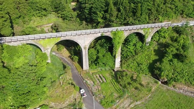 栗木野橋梁（金剛野橋）のドローン空撮