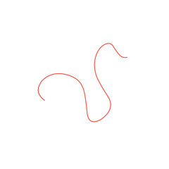 thin line of red thread