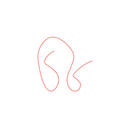 thin line of red thread