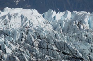 Dramatic Close Up of Alaskan Glacier