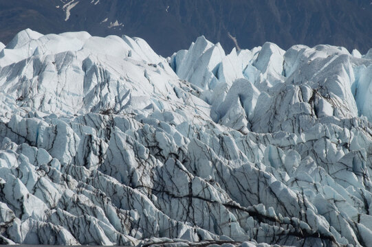 Dramatic Close Up of Alaskan Glacier