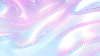 Obraz premium Holographic background seamless trendy iridescent light foil texture. Soft holographic pastel unicorn marble background pattern. Modern pearlescent blurry abstract swirl illustration.