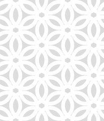 Monochrome circles abstract seamless pattern. Retro nostalgic geometric vector background. Modern fashion print for fabric with groovy elements, funky textile design