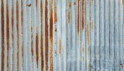 Old galvanized sheet with rust texture can be use as background