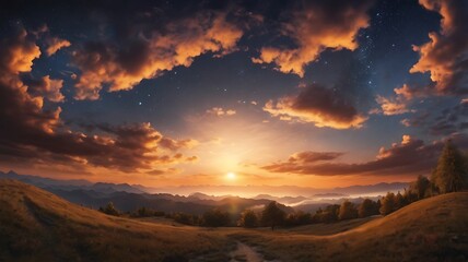 Fototapeta premium Beautiful view of cloudscape in skies, cloudy landscape