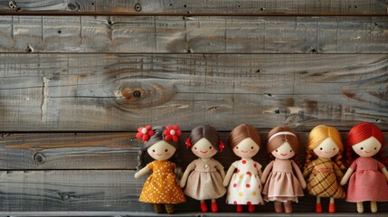 Fototapeta premium Enchanting Kid Doll Surrounded by Twinkling Bokeh Lights