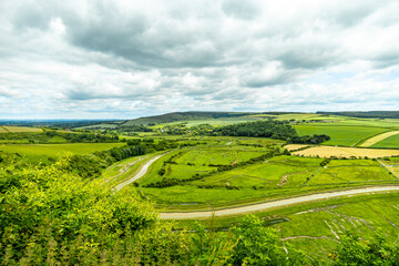 Kurzer Zwischenstop am landschaftlichen Highlight White Horse im Nationlapark bei Litlington -...