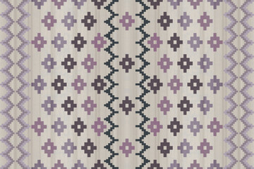 Navajo tribal vector pattern. Native American ornament. Ethnic South Western decor style. Boho geometric ornament.Ikat floral paisley embroidery blanket, rug. Woven carpet