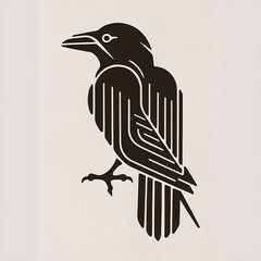 Fototapeta premium crow on a branch